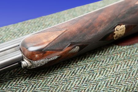 At $127,000, is the 28-Gauge Buchan Balmoral the Best Upland Bird Gun Money Could Buy? 9 The forend of the 28-gauge Buchan Balmoral.